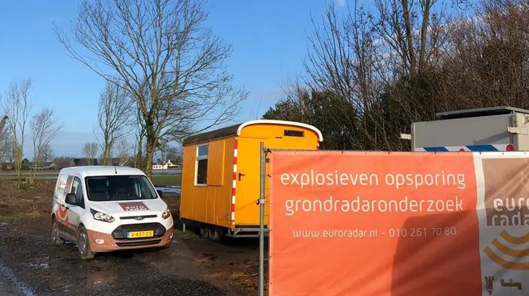 euroradar vond vliegtuigbom in Nieuwvliet